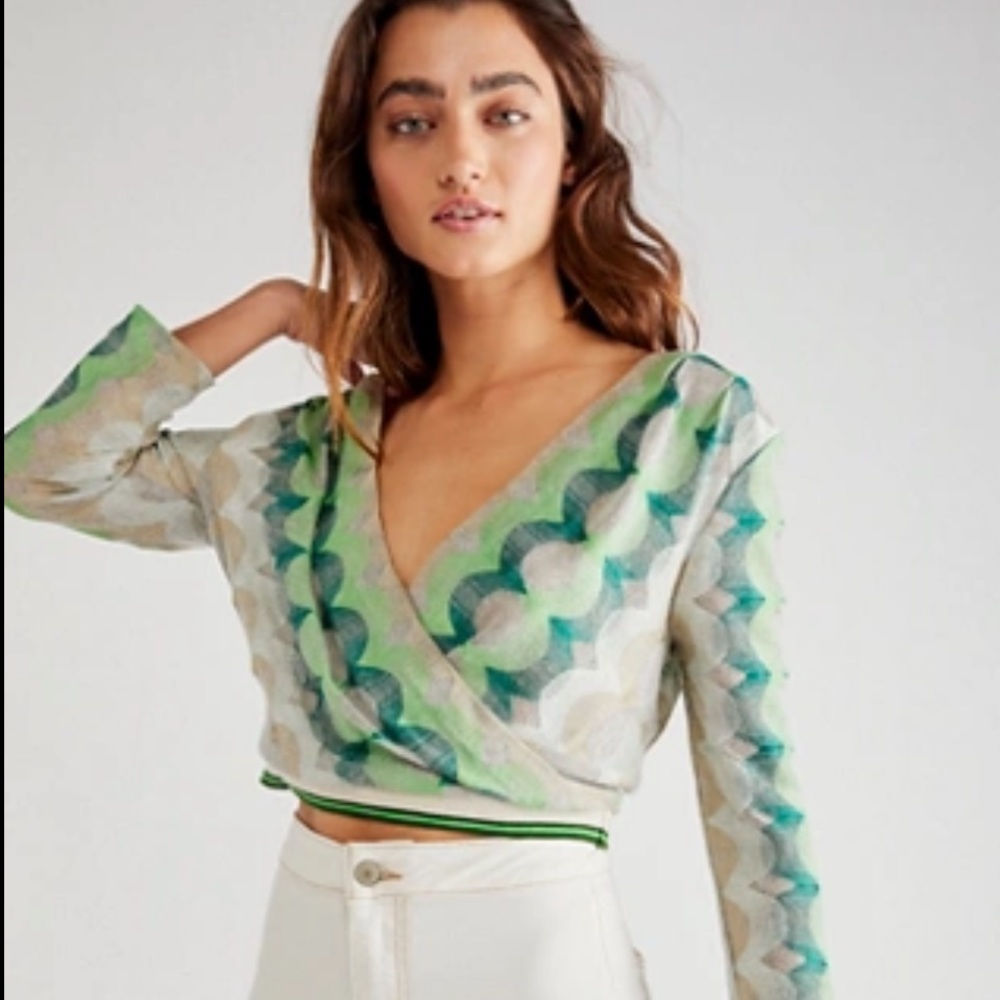 Anna Sui Wave Rider Knit Wrap - Picture 2 of 10